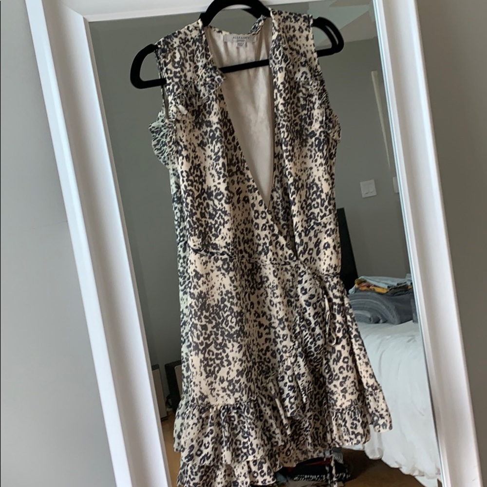 All Saints wraps print dress